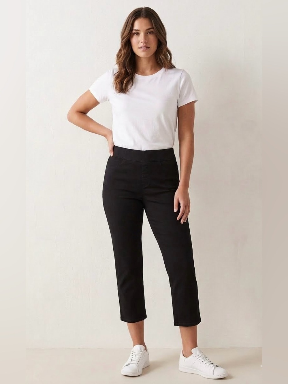 Sonoma Goods For Life Mid Rise Supersoft Stretch Capri Pants Size 6R